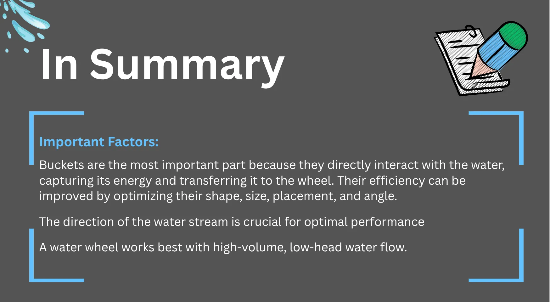 Water Wheel Structure