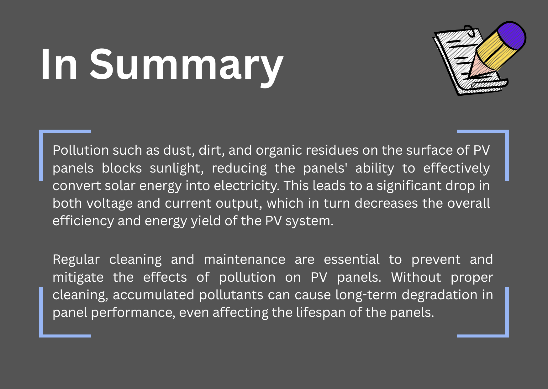 Pollution impact visual