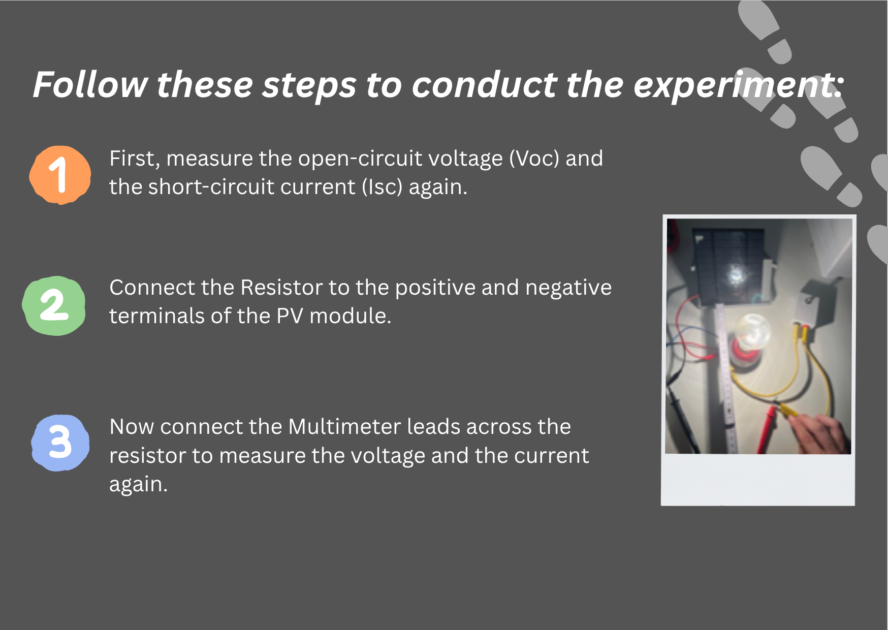 Resistor experiment setup